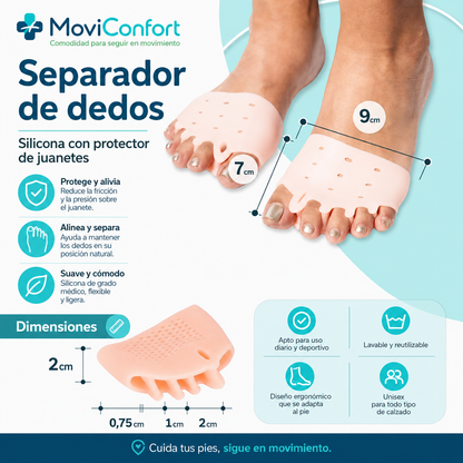 Almohadilla PasoConfort™ con separador de dedos