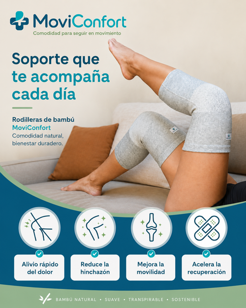 RodillaConfort Bamboo™-Soporte cómodo para seguir en movimiento.