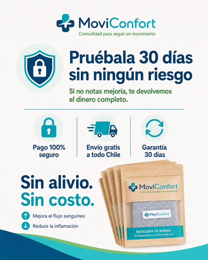 RodillaConfort Bamboo™-Soporte cómodo para seguir en movimiento.